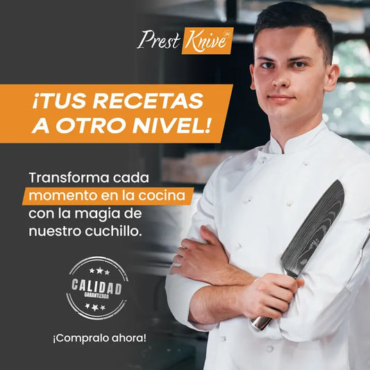 CUCHILLO CHEF PREMIUM + KIT DE COCINA (GRATIS)